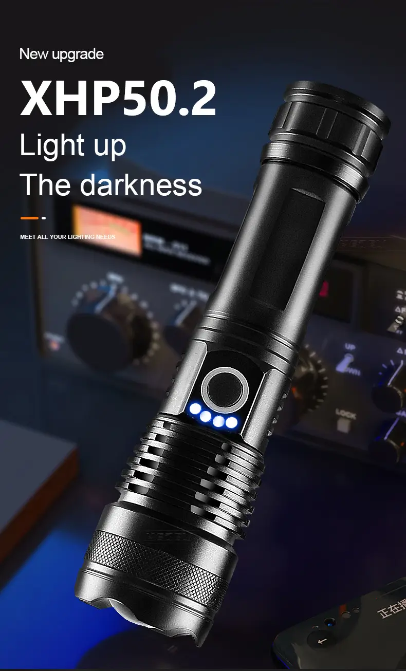 Cross-border P50 P70 P90 Flashlight Aluminum Waterproof 36mm — feature 4