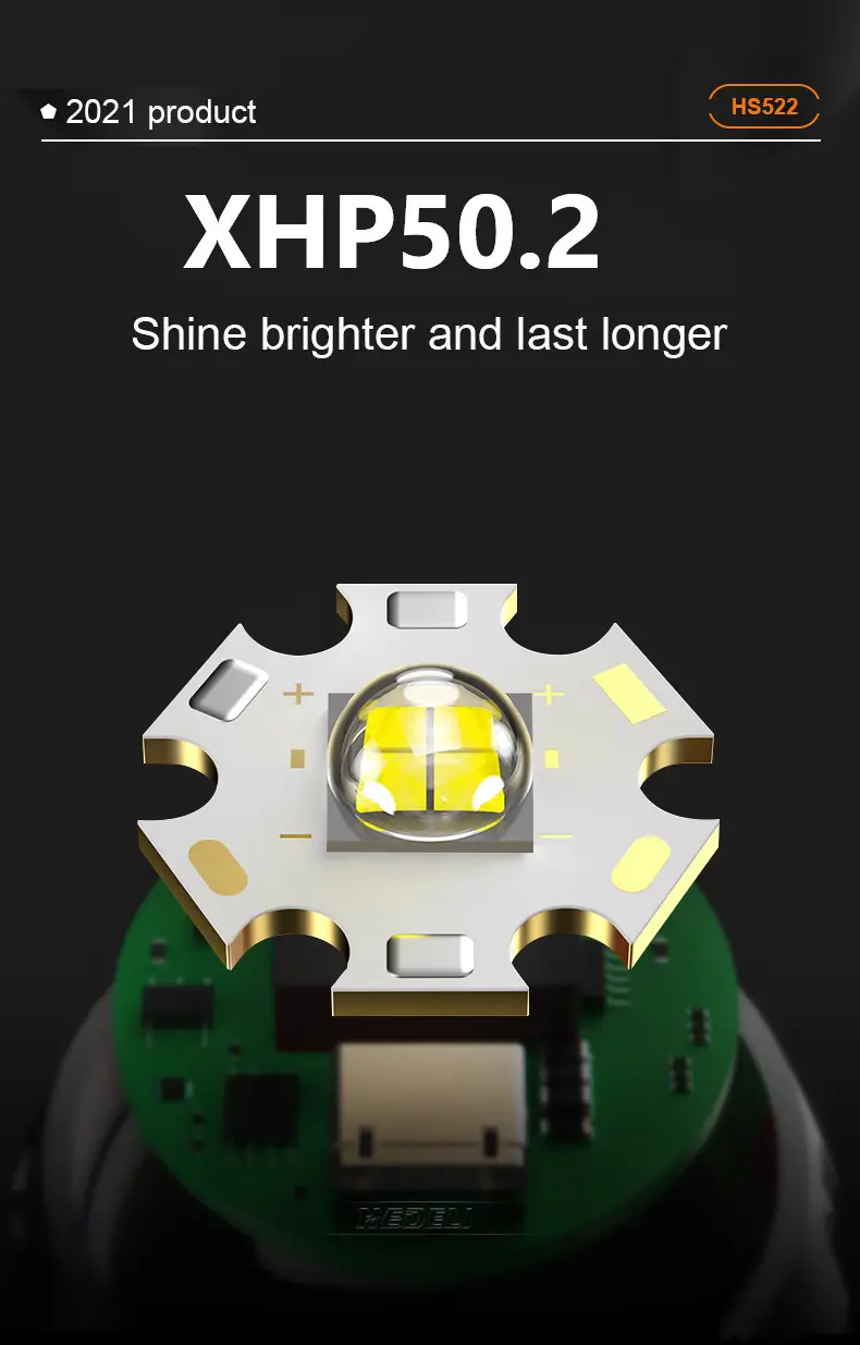 Cross-border P50 P70 P90 Flashlight Aluminum Waterproof 36mm — feature 5