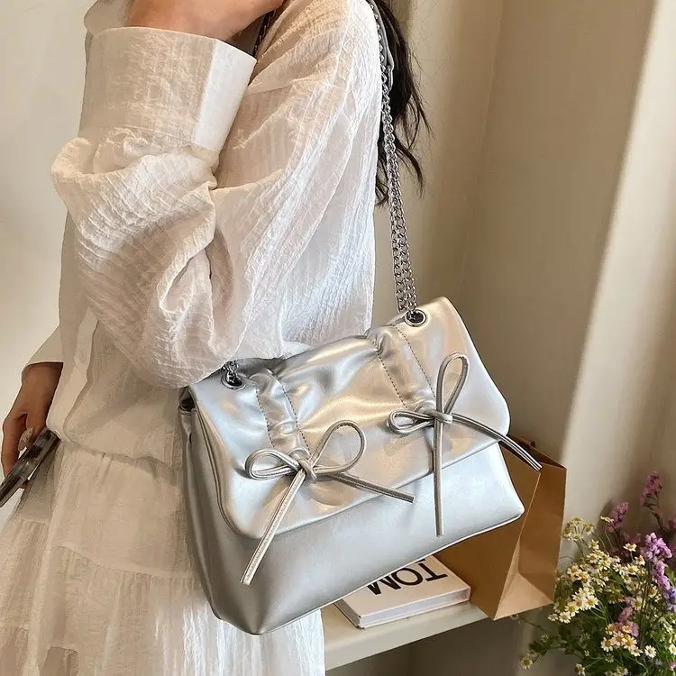 Korean Style Pleated Tote Bag Women Large Capacity - Image 7