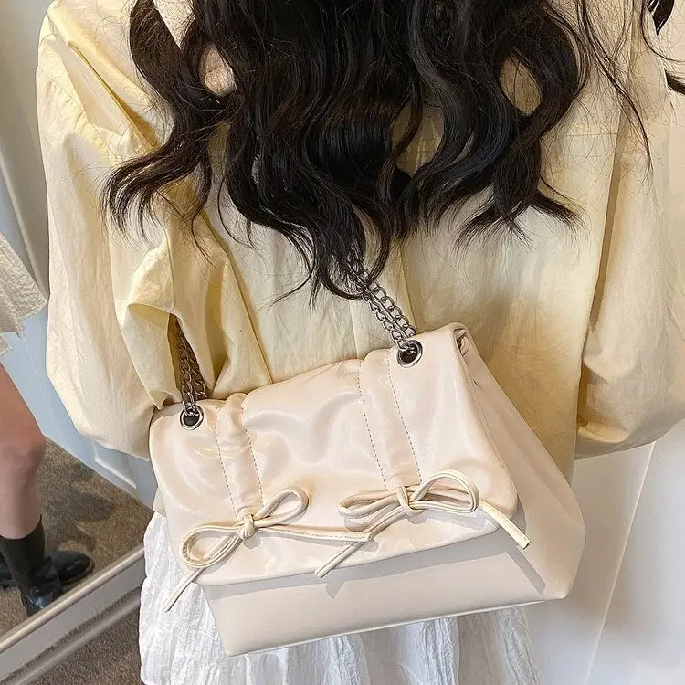 Korean Style Pleated Tote Bag Women Large Capacity - Image 8