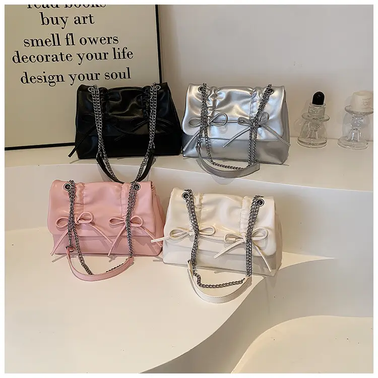 Korean Style Pleated Tote Bag Women Large Capacity — feature 1