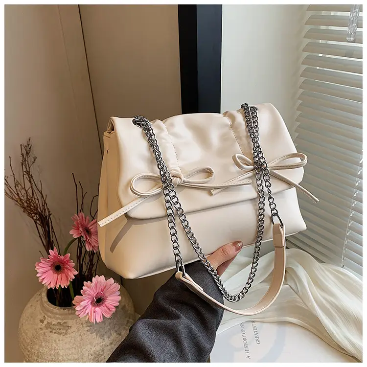Korean Style Pleated Tote Bag Women Large Capacity — feature 12