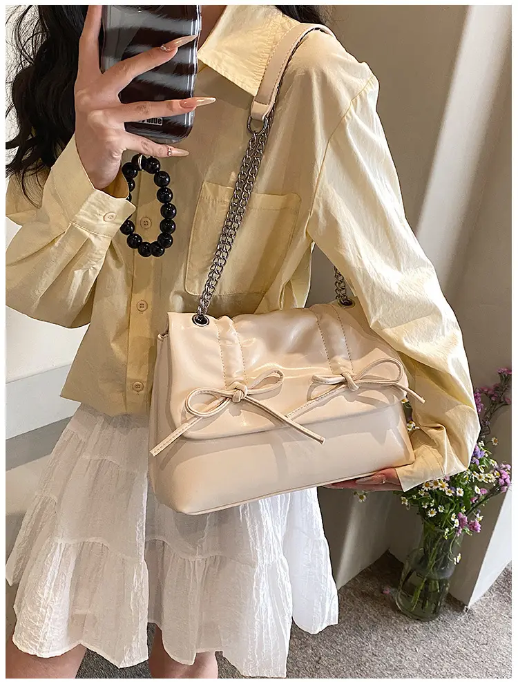 Korean Style Pleated Tote Bag Women Large Capacity — feature 25
