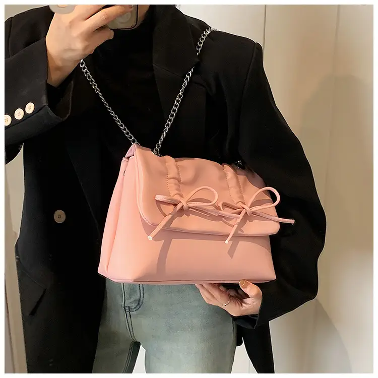 Korean Style Pleated Tote Bag Women Large Capacity — feature 28