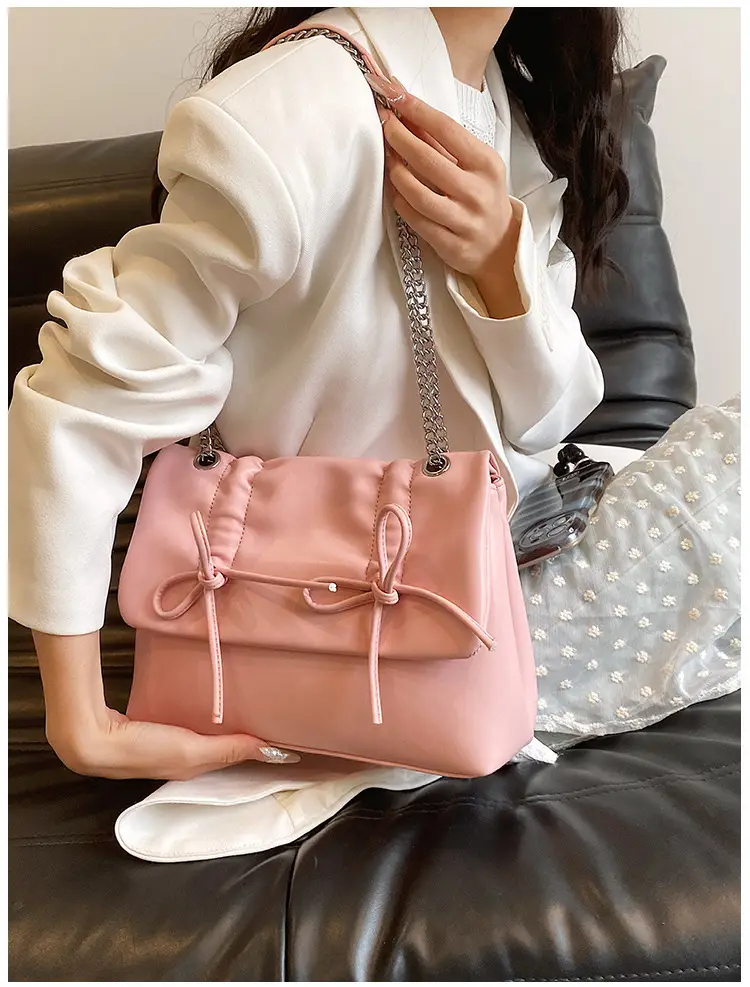 Korean Style Pleated Tote Bag Women Large Capacity — feature 29