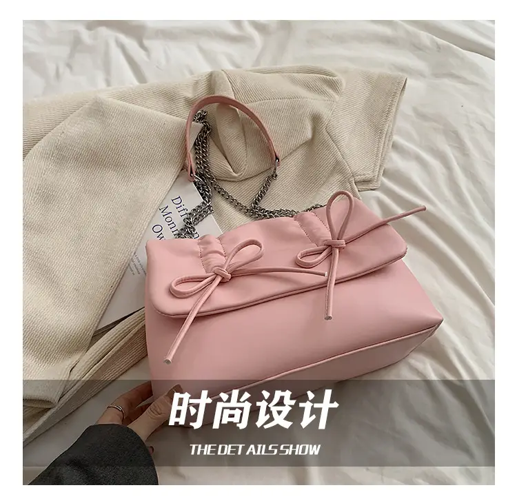 Korean Style Pleated Tote Bag Women Large Capacity — feature 3