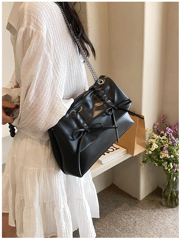 Korean Style Pleated Tote Bag Women Large Capacity — feature 38