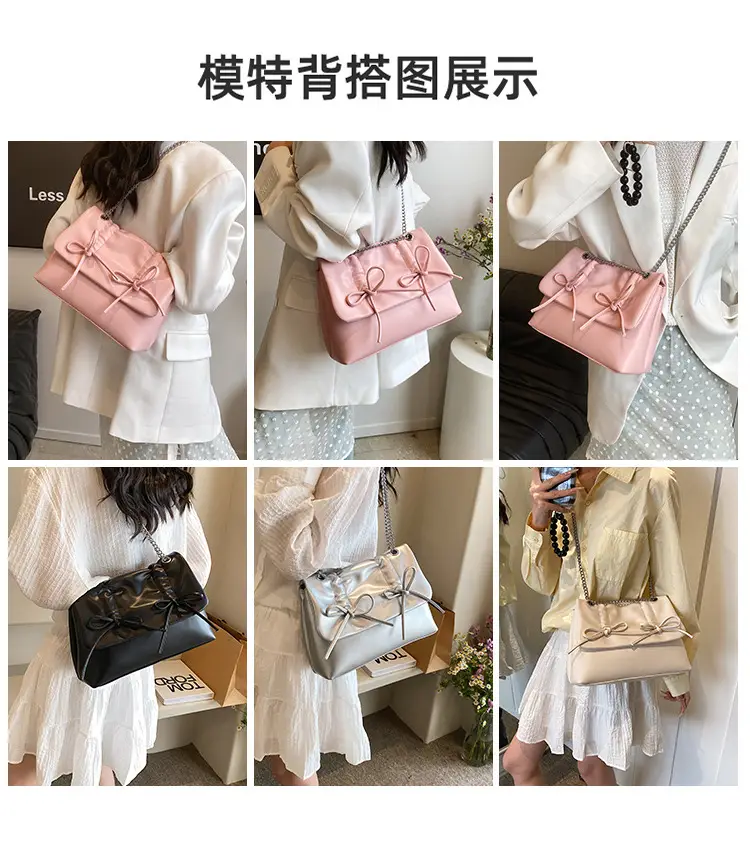 Korean Style Pleated Tote Bag Women Large Capacity — feature 8