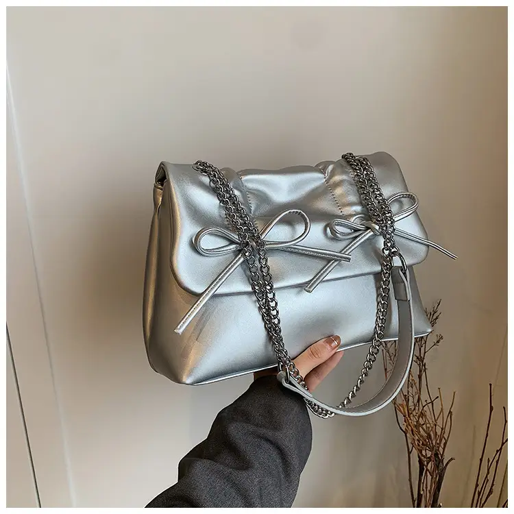 Korean Style Pleated Tote Bag Women Large Capacity - Image 2