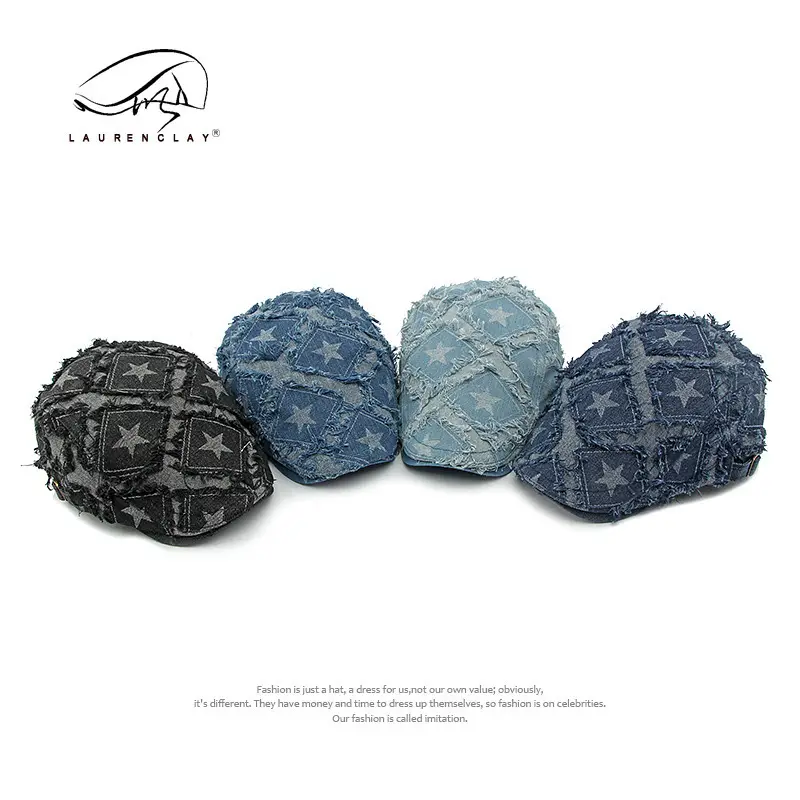 Women Denim Star Cap Small Size All Match - Image 8