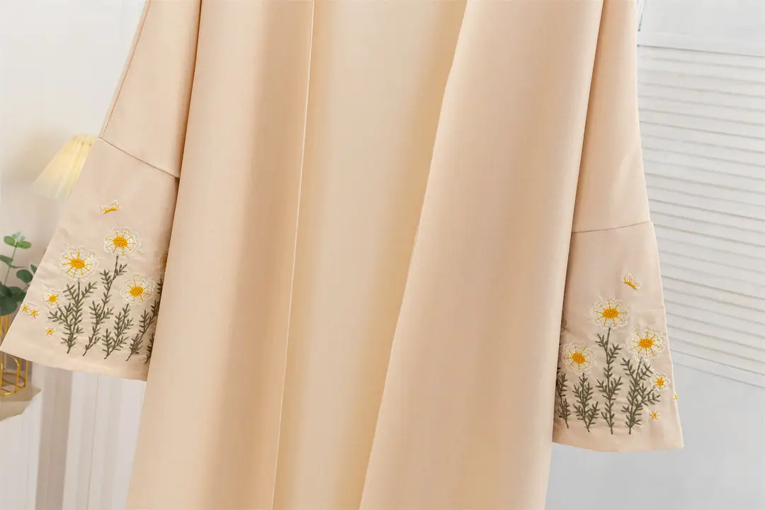 Cross-Border Foreign Trade Embroidered Cardigan with Long Sleeves and Embroidered Robes — feature 10