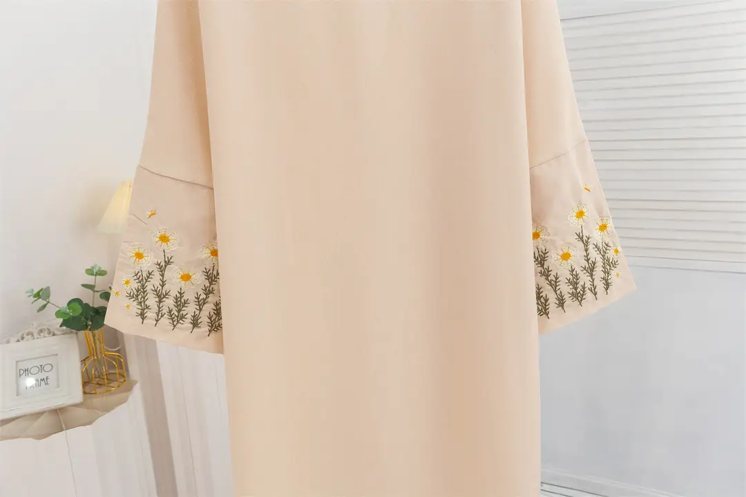 Cross-Border Foreign Trade Embroidered Cardigan with Long Sleeves and Embroidered Robes — feature 14