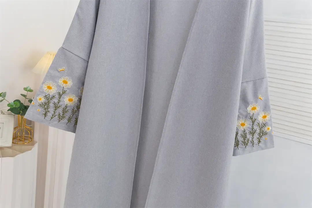 Cross-Border Foreign Trade Embroidered Cardigan with Long Sleeves and Embroidered Robes — feature 20