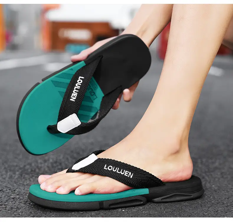 Slippers for Men, Summer Flip-flops, Men's Trendy Outer Wear, Non-slip Summer Soft-soled Vietnamese Beach Casual Sandals — feature 15
