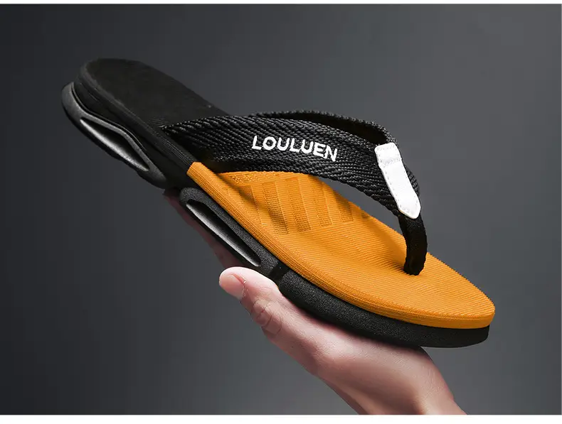 Slippers for Men, Summer Flip-flops, Men's Trendy Outer Wear, Non-slip Summer Soft-soled Vietnamese Beach Casual Sandals — feature 21