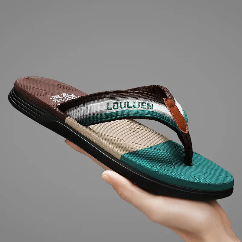 Slippers for Men, Summer Flip-flops, Men's Trendy Outer Wear, Non-slip Summer Soft-soled Vietnamese Beach Casual Sandals - Image 16