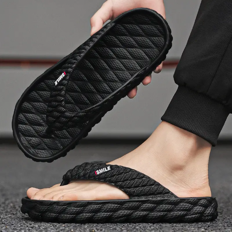 Guangdong Flip-flops Men's Summer Sports Large Size Flip-flops Soft Sole Slippers Beach Non-slip Wear-resistant Soft-soled Sandals - Image 10