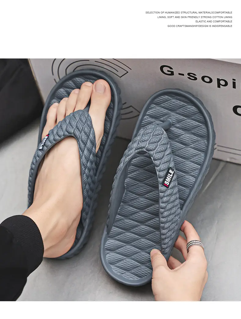 Guangdong Flip-flops Men's Summer Sports Large Size Flip-flops Soft Sole Slippers Beach Non-slip Wear-resistant Soft-soled Sandals — feature 14