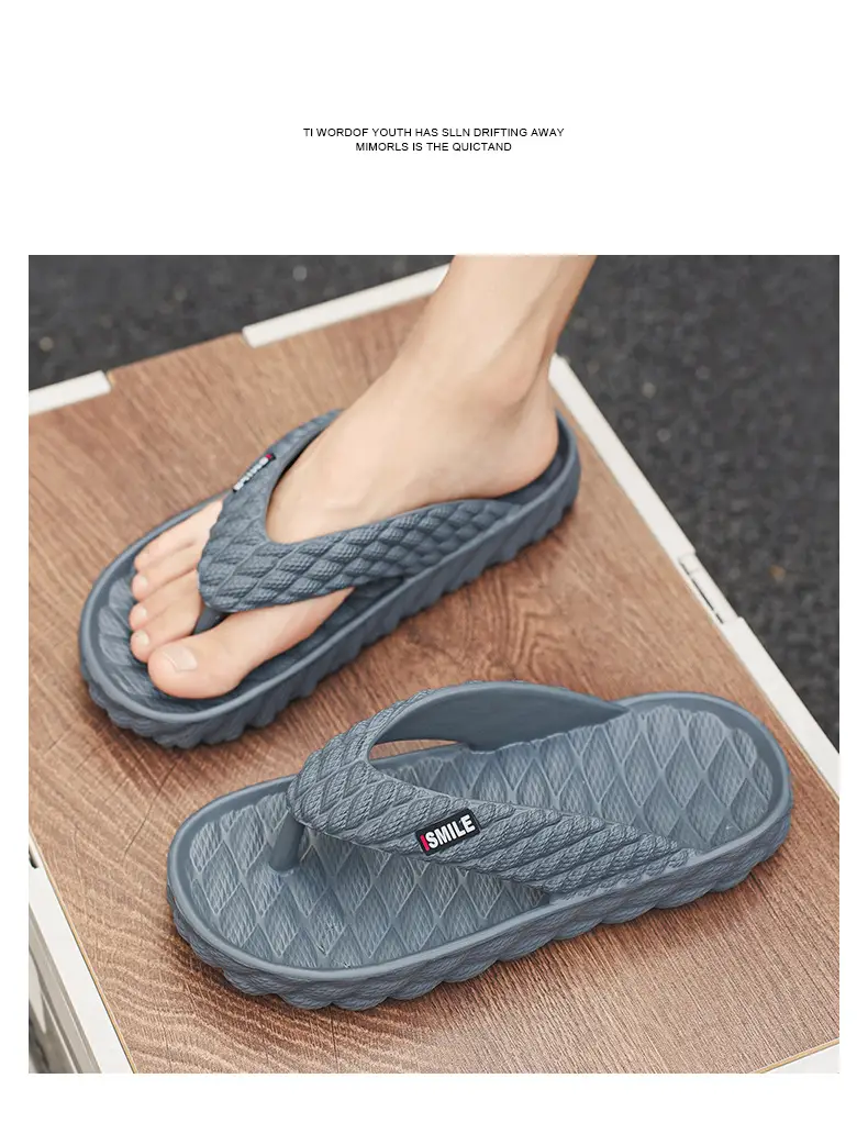 Guangdong Flip-flops Men's Summer Sports Large Size Flip-flops Soft Sole Slippers Beach Non-slip Wear-resistant Soft-soled Sandals — feature 17