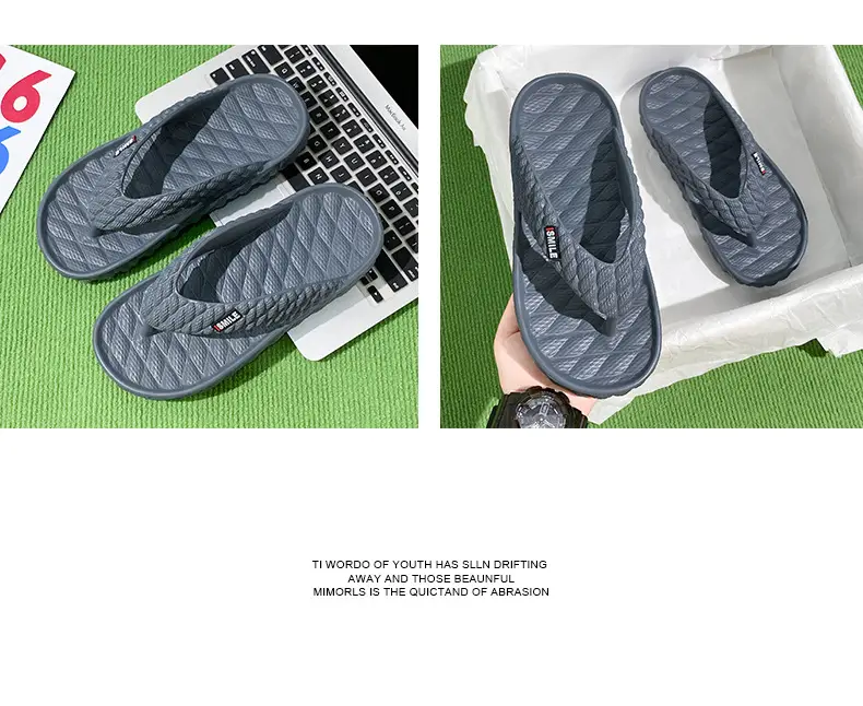 Guangdong Flip-flops Men's Summer Sports Large Size Flip-flops Soft Sole Slippers Beach Non-slip Wear-resistant Soft-soled Sandals — feature 18
