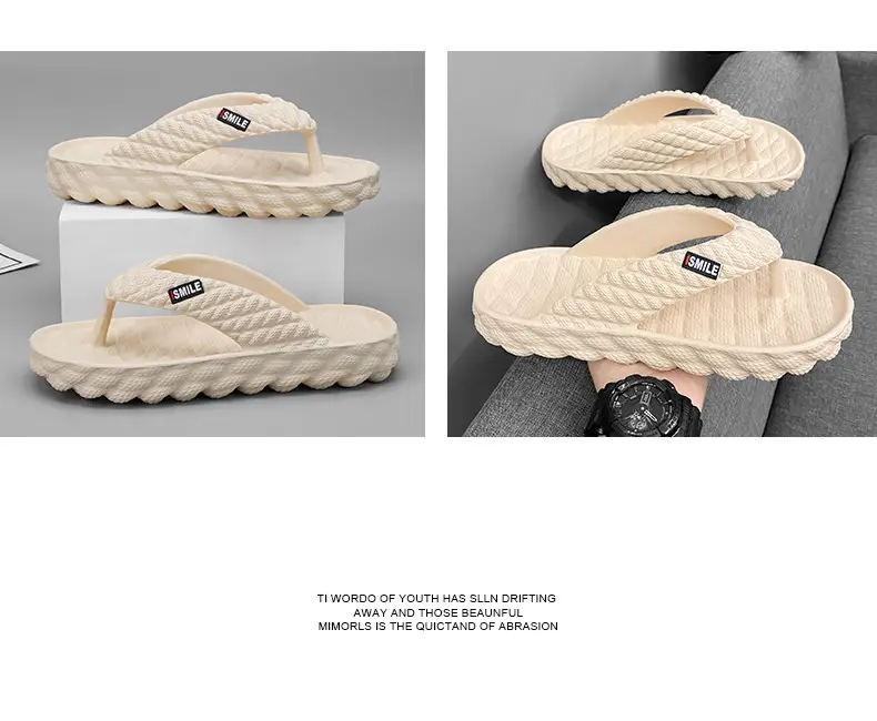 Guangdong Flip-flops Men's Summer Sports Large Size Flip-flops Soft Sole Slippers Beach Non-slip Wear-resistant Soft-soled Sandals — feature 21