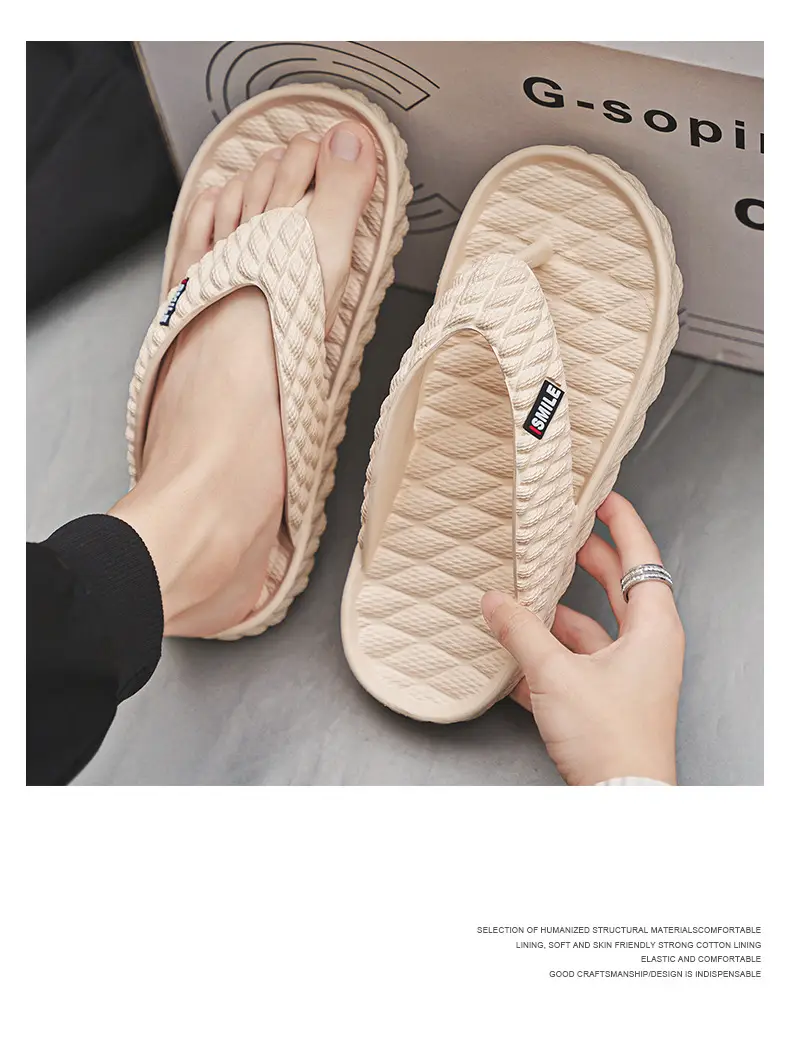 Guangdong Flip-flops Men's Summer Sports Large Size Flip-flops Soft Sole Slippers Beach Non-slip Wear-resistant Soft-soled Sandals — feature 22