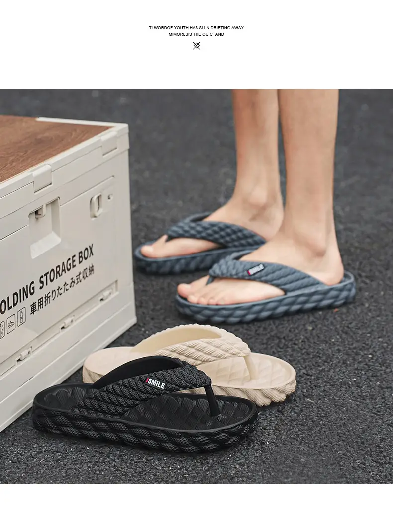 Guangdong Flip-flops Men's Summer Sports Large Size Flip-flops Soft Sole Slippers Beach Non-slip Wear-resistant Soft-soled Sandals — feature 3