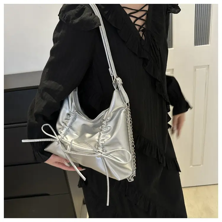 Black Bow Shoulder Bag for Girls 2024 Trendy Bucket — feature 16