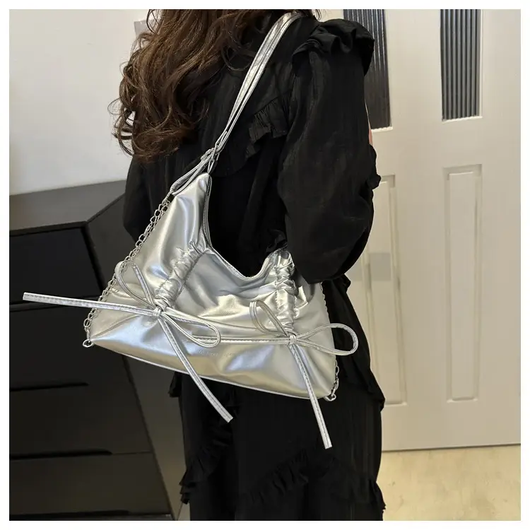 Black Bow Shoulder Bag for Girls 2024 Trendy Bucket — feature 17