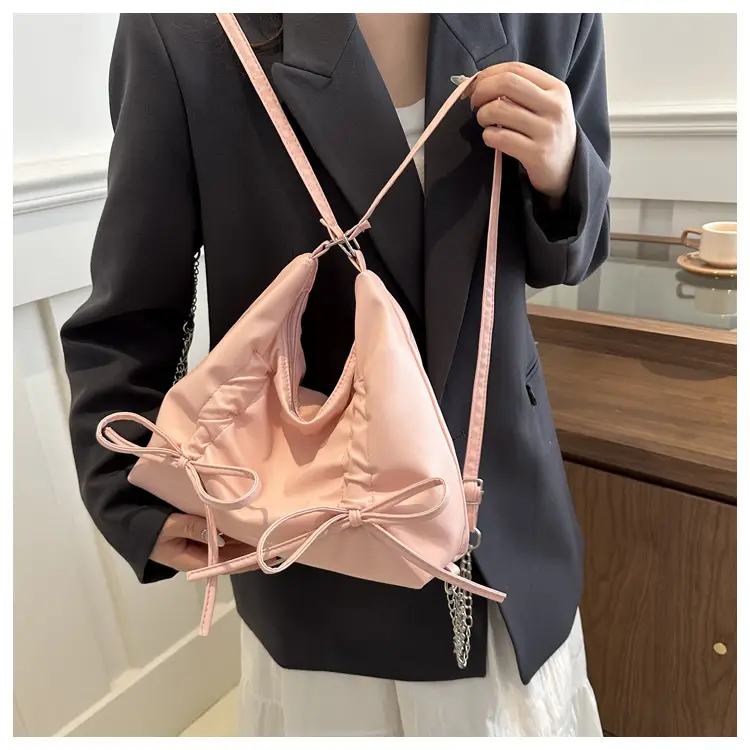 Black Bow Shoulder Bag for Girls 2024 Trendy Bucket — feature 8