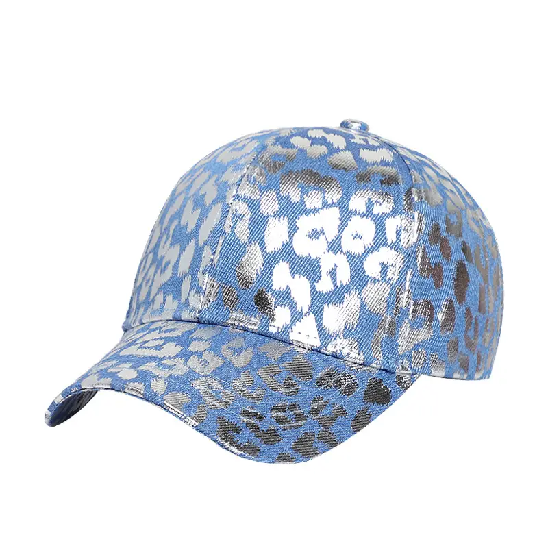 Blue Leopard Print Baseball Cap for Women Men - Image 7