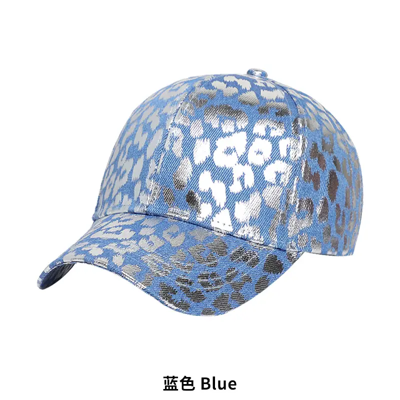 Blue Leopard Print Baseball Cap for Women Men - Image 2