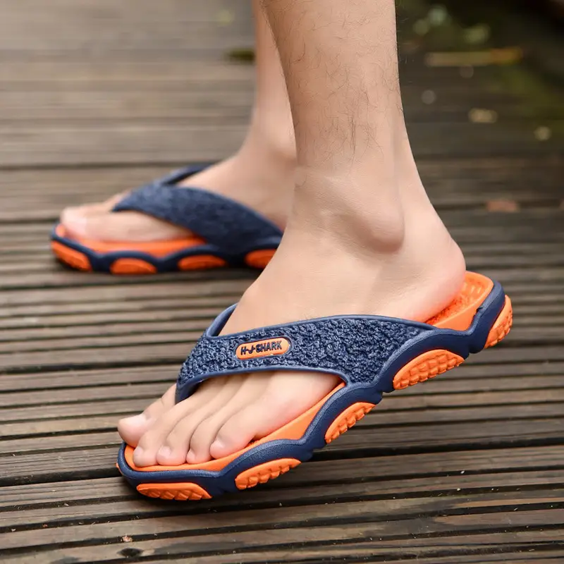 2024 Men's Red Black Plus Size Flip Flops - Image 6