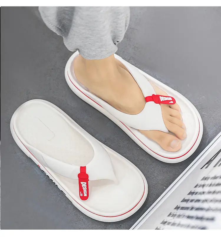 Flip-flops Men's Summer New Thick Bottom Couple's Shit-feeling Outer Wear Beach Casual Flip-flops plus size Sandals — feature 19