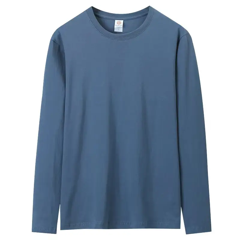 White Long Sleeve Cotton T-Shirt 200g — feature 22