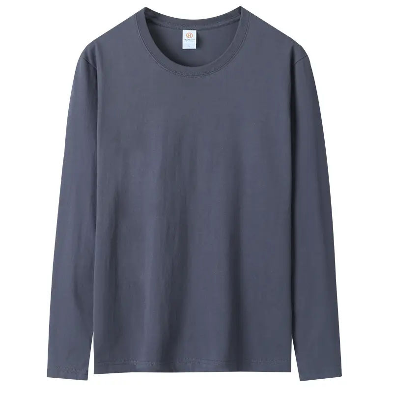 White Long Sleeve Cotton T-Shirt 200g — feature 26