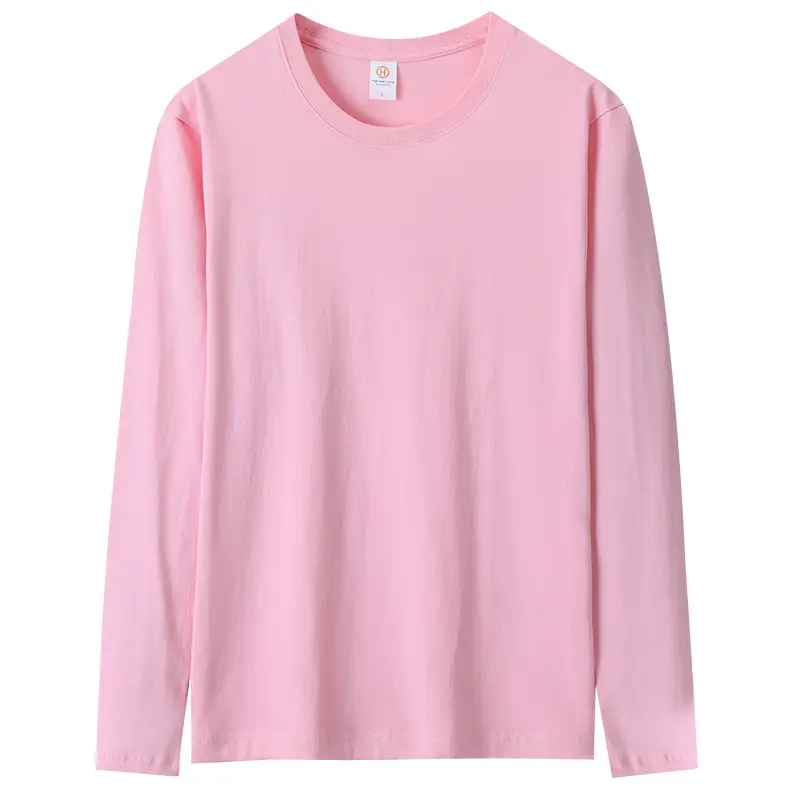 White Long Sleeve Cotton T-Shirt 200g - Image 4