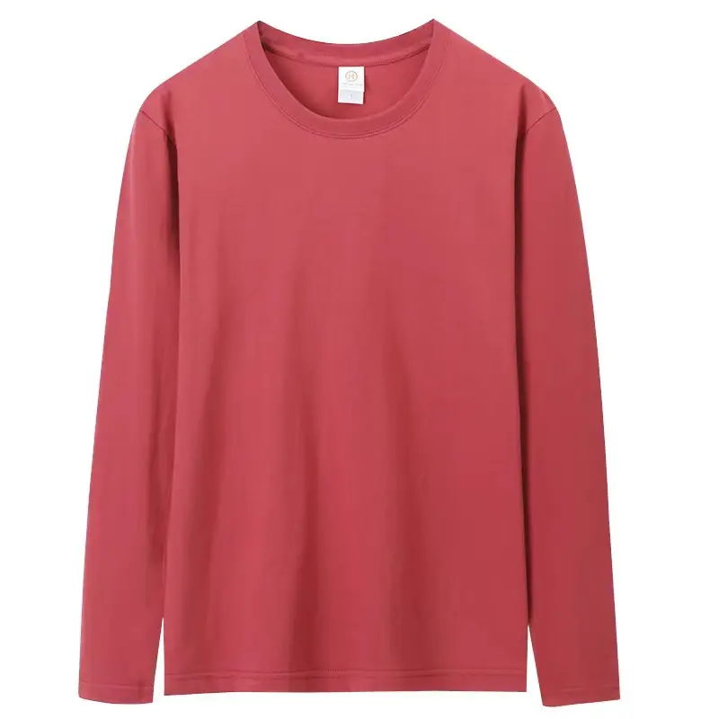 White Long Sleeve Cotton T-Shirt 200g - Image 5