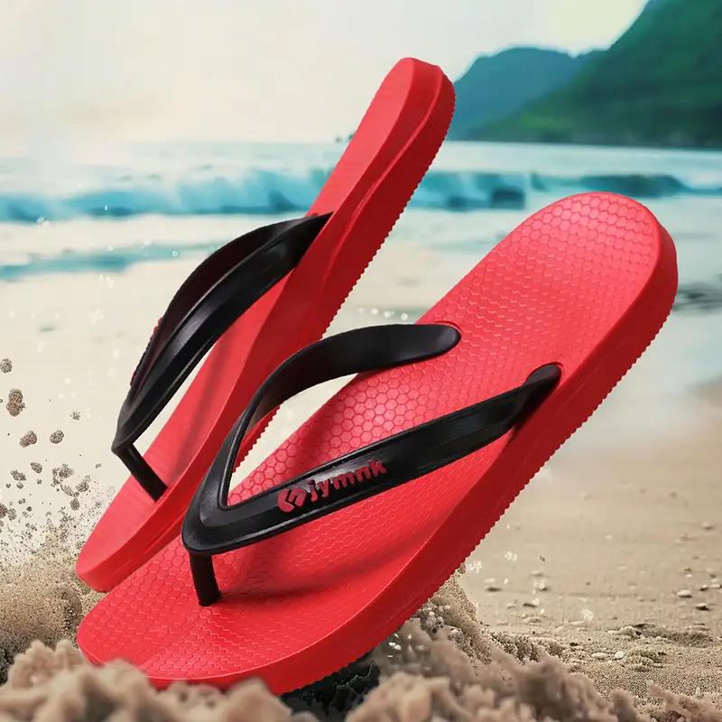 Flip-Flops Men's Summer 2025 New Non-Slip Wear-Resistant Men's Flip-Flops Outer Wear Flats-Soled Splint Beach Sandals
