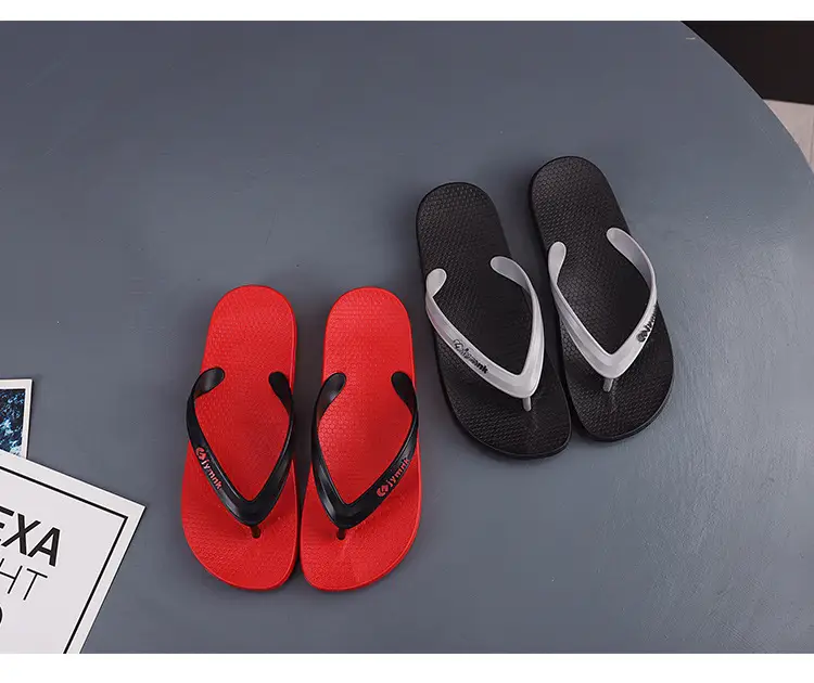 Flip-Flops Men's Summer 2025 New Non-Slip Wear-Resistant Men's Flip-Flops Outer Wear Flats-Soled Splint Beach Sandals — feature 16