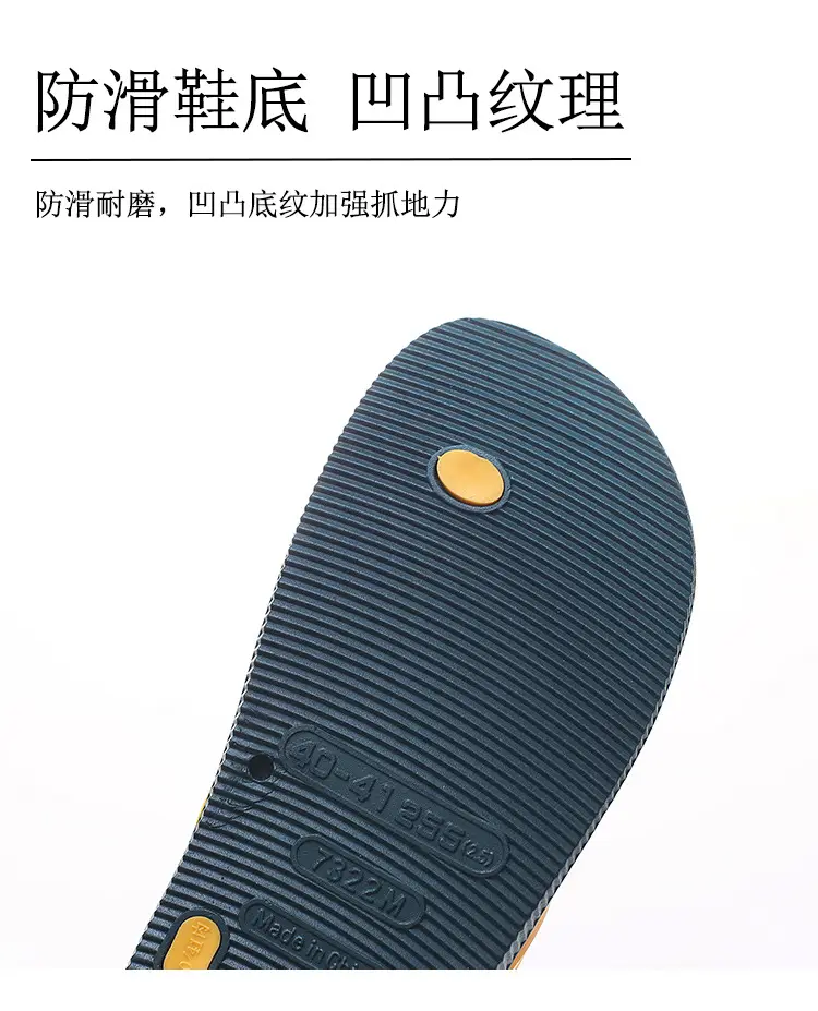 Flip-Flops Men's Summer 2025 New Non-Slip Wear-Resistant Men's Flip-Flops Outer Wear Flats-Soled Splint Beach Sandals — feature 9