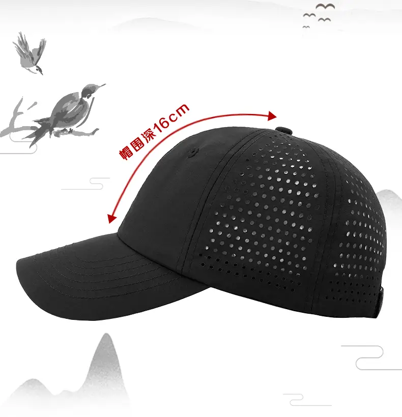 Men Mesh Baseball Cap 18CM Large Face Comfortable — feature 14