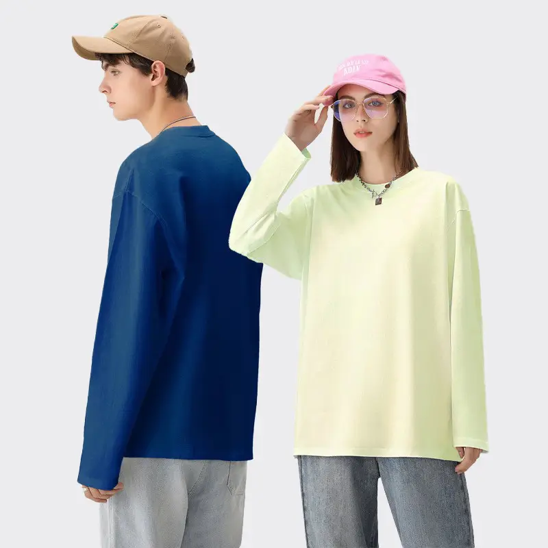 Pure Cotton Seamless Long Sleeve T-Shirt for Men - Image 16