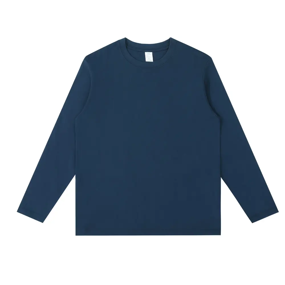 Pure Cotton Seamless Long Sleeve T-Shirt for Men - Image 2