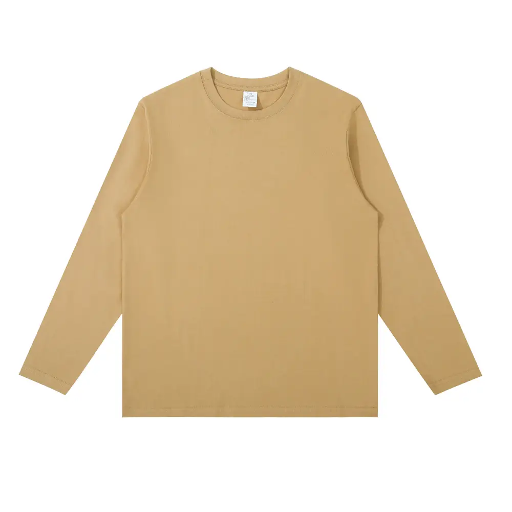 Pure Cotton Seamless Long Sleeve T-Shirt for Men - Image 9
