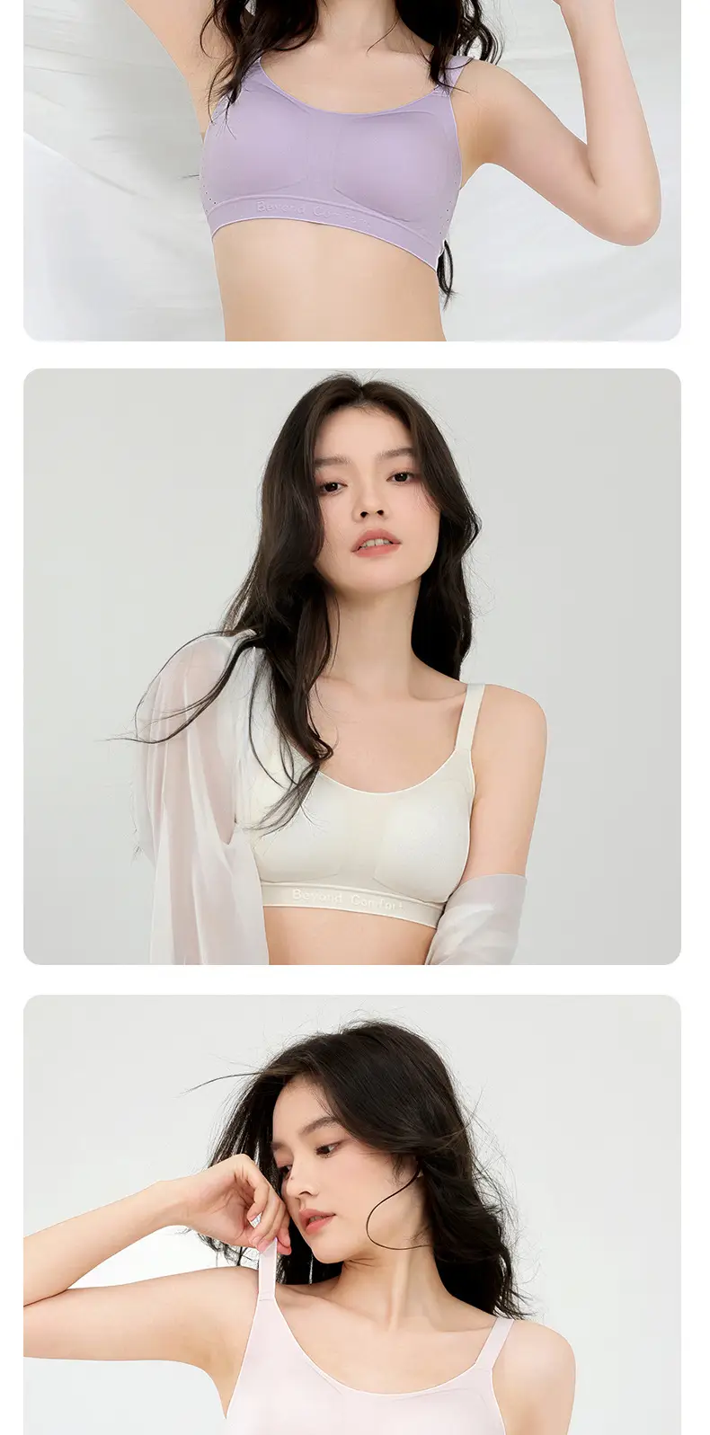 Women's Traceless Soft Support Bra Fixed Cup No Steel Ring — feature 19