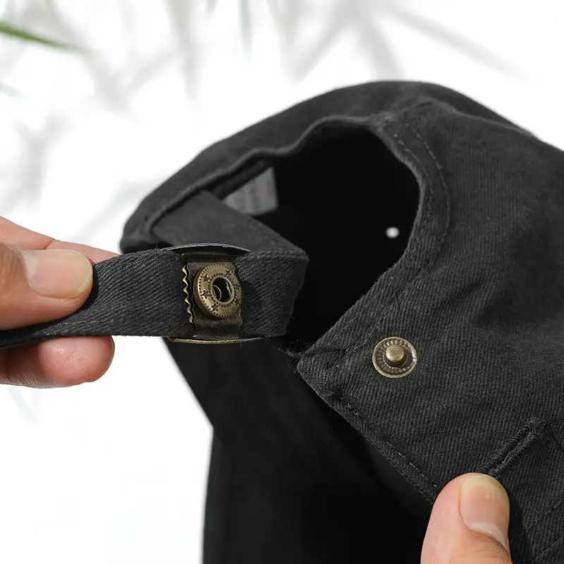 Summer Washable Casual Cap with Metal Button — feature 18