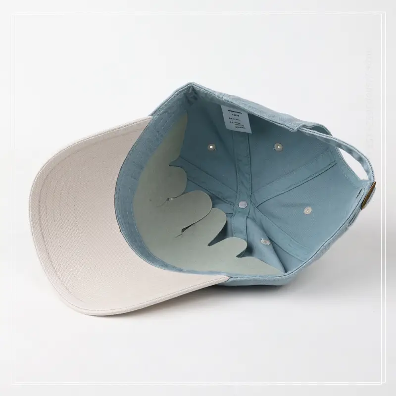 Women R Letter Baseball Cap Navy White Wide Brim — feature 18