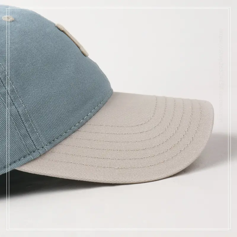 Women R Letter Baseball Cap Navy White Wide Brim — feature 19