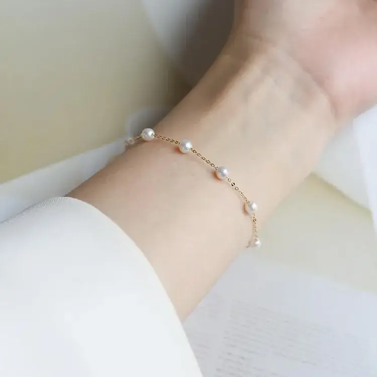 925 Sterling Silver Pearl Bracelet Women's Cross-border Light Luxury - Image 3